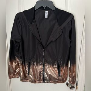 Ideology Black and Copper Ombre Bomber Jacket